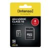 MicroSDHC 4GB Intenso + Adapter CL10 Blister