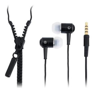 LogiLink Stereo In-Ear Earphones Zipper black HS0021