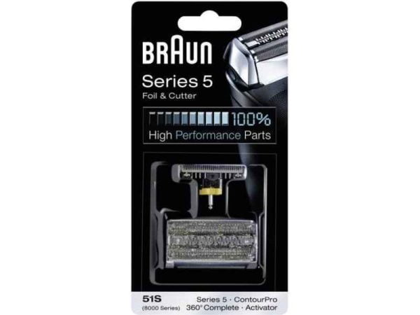Braun Replacement Head Series 5 Foil&Cutter 51S Silver