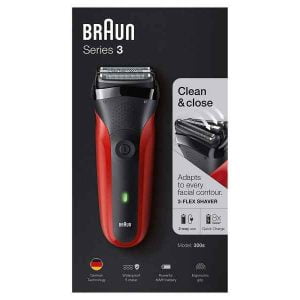 Braun Shaver Serie3 300S red