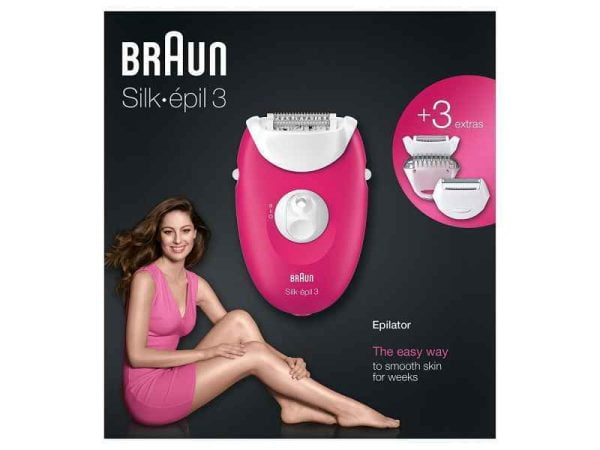 Braun Silk-épil 3 Epilator SE3-410 pink-white