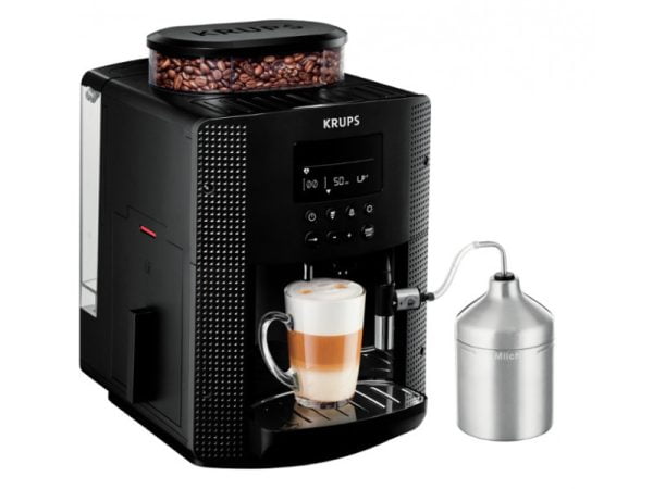 Krups Automatic Coffee Machine LCD + Capuccino Inox EA 8160