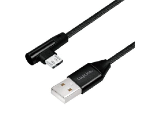LogiLink USB-Stecker USB 2.0 zu Micro-USB (90°gewinkelt) 0