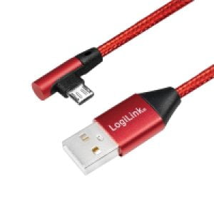 LogiLink USB 2.0 Stecker 2.0 zu USB-B (90° gewinkelt) 1