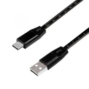 LogiLink USB 2.0 Kabel zu USB-C Stecker schwarz 1