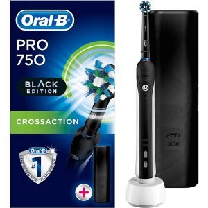 Oral-B Toothbrush PRO 750 CrossAction with Travel Case Black