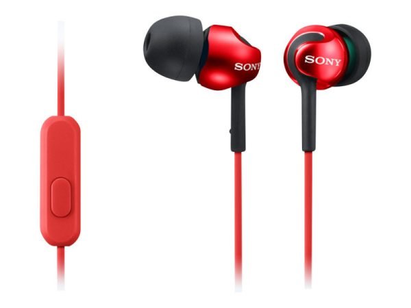 Sony MDR-EX110APR Earphones with microfone Rot MDREX110APR.CE7