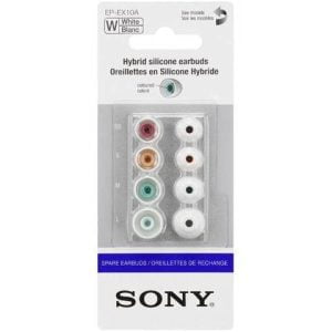 Sony 10 Replacement Rubber Pads for In-Ear Headphones White - EPEX10AW.AE