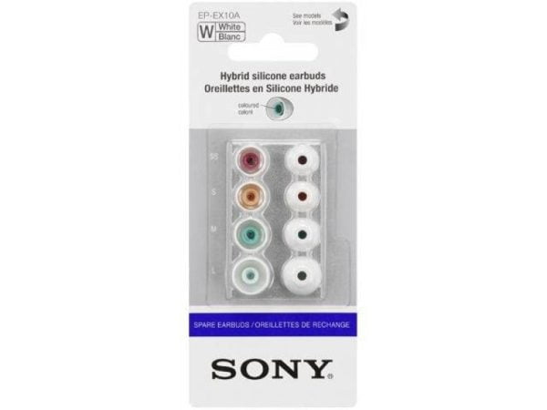 Sony 10 Replacement Rubber Pads for In-Ear Headphones White - EPEX10AW.AE