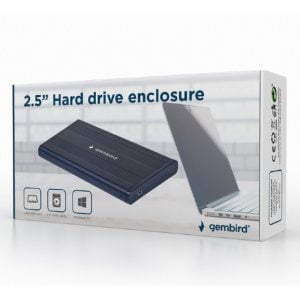 Gembird Externes USB 2.0 Gehäuse für 2.5 SATA HDDs mini-USB EE2-U2S-5