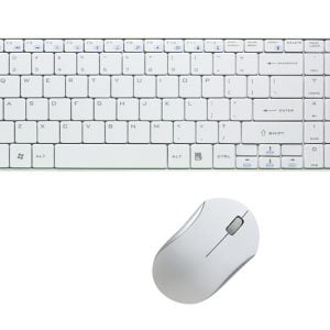 LogiLink Wireless Keyboard - RF Wireless - White - Mouse included ID0109