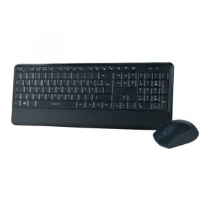 LogiLink Wireless Keyboard - RF Wireless - QWERTZ - Black - Mouse ID0161