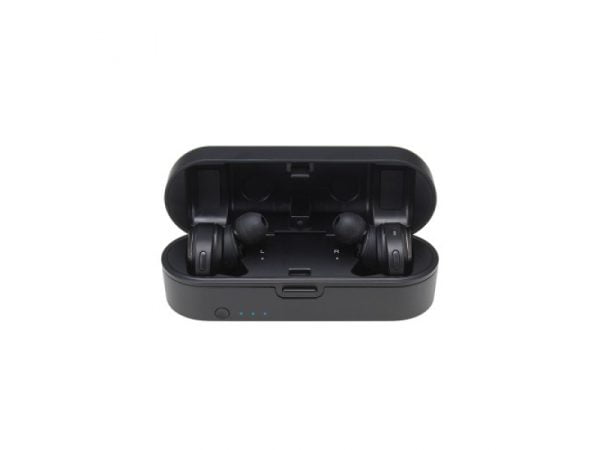 Audio-Technica Headset - In-ear - Black - Binaural - Wireless - Micro-USB ATH-CKR7TWBK