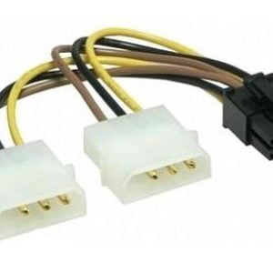 CableXpert Molex (4-pin) - PCI-E (6-pin) - Male/Female CC-PSU-6