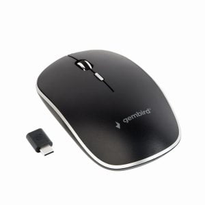 Gembird MUSW-4BSC-01 mouse Ambidextrous RF Wireless+USB Type-C Optical 1600 - Mouse - 1