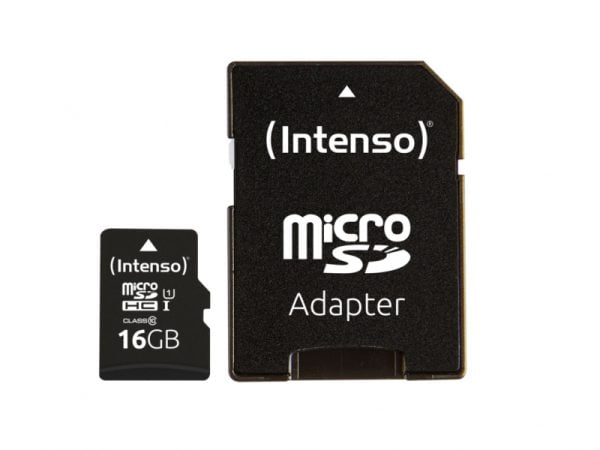 Intenso MicroSD 16GB + Adapter CL10