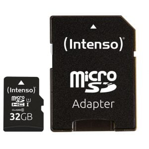 Intenso MicroSD 32GB + Adapter CL10