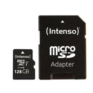 Intenso MicroSD 128GB + Adapter CL10