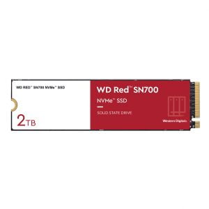 WD SSD Red SN700 2TB NVMe M.2 PCIE Gen3 - Solid State Disk - WDS200T1R0C