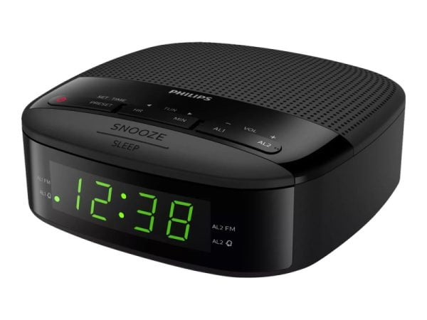 PHILIPS Radio Alarm Clock FM Digital TAR3205/12 Black