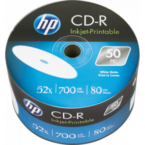 HP CD-R 80Min/700MB/52x Eco-Pack (50 Disc)  CRE00070WIP