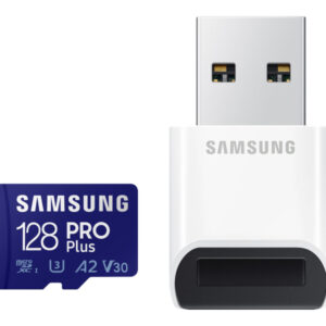 Samsung SD MicroSD Card 128GB SDXC PRO Plus (Class10) Reader MB-MD128KB/WW