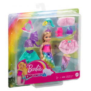 Mattel Barbie Dreamtopia Chelsea 3in1 Fantasie Puppe GTF40