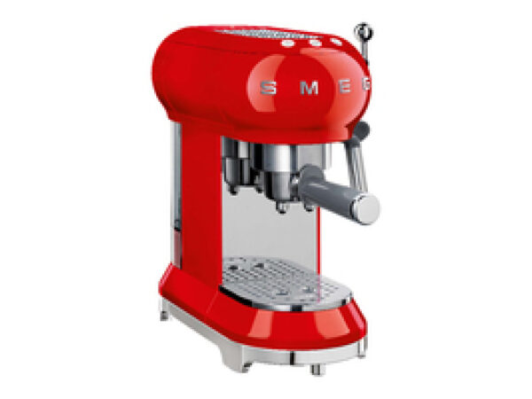SMEG Espresso Coffee Machine Red ECF01RDEU