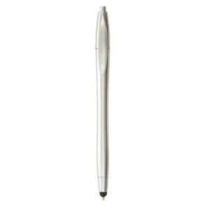 2-in-1 ballpoint pen silver and stylus pen for touchscreens
