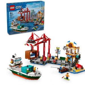Lego City harbor with cargo ship 60422