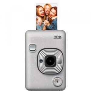 Fujifilm Instax Mini Liplay Instant Camera Stone White 16631758-Shoppydeals.co.uk
